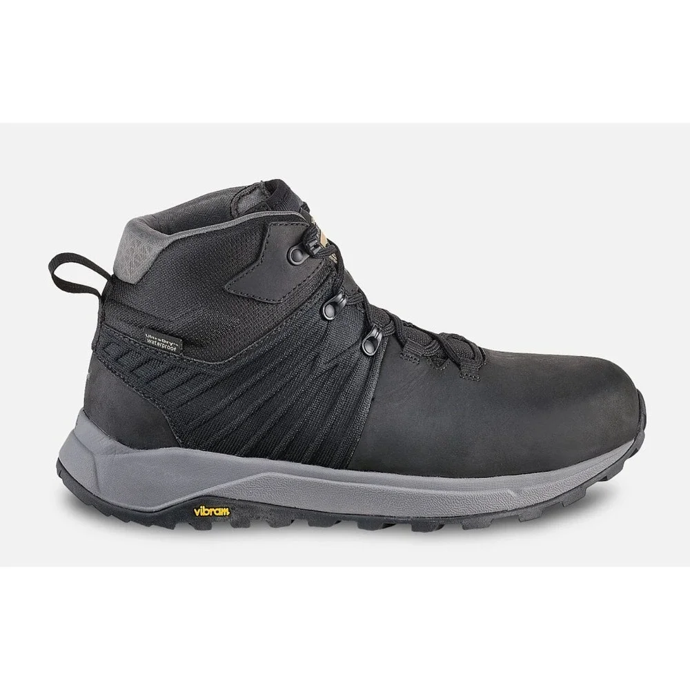 Irish Setter Cascade Mens 5-Inch Waterproof Leather Safety Toe Boot Black 8.5 M